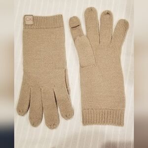 Sand Calvin Klein gloves- new